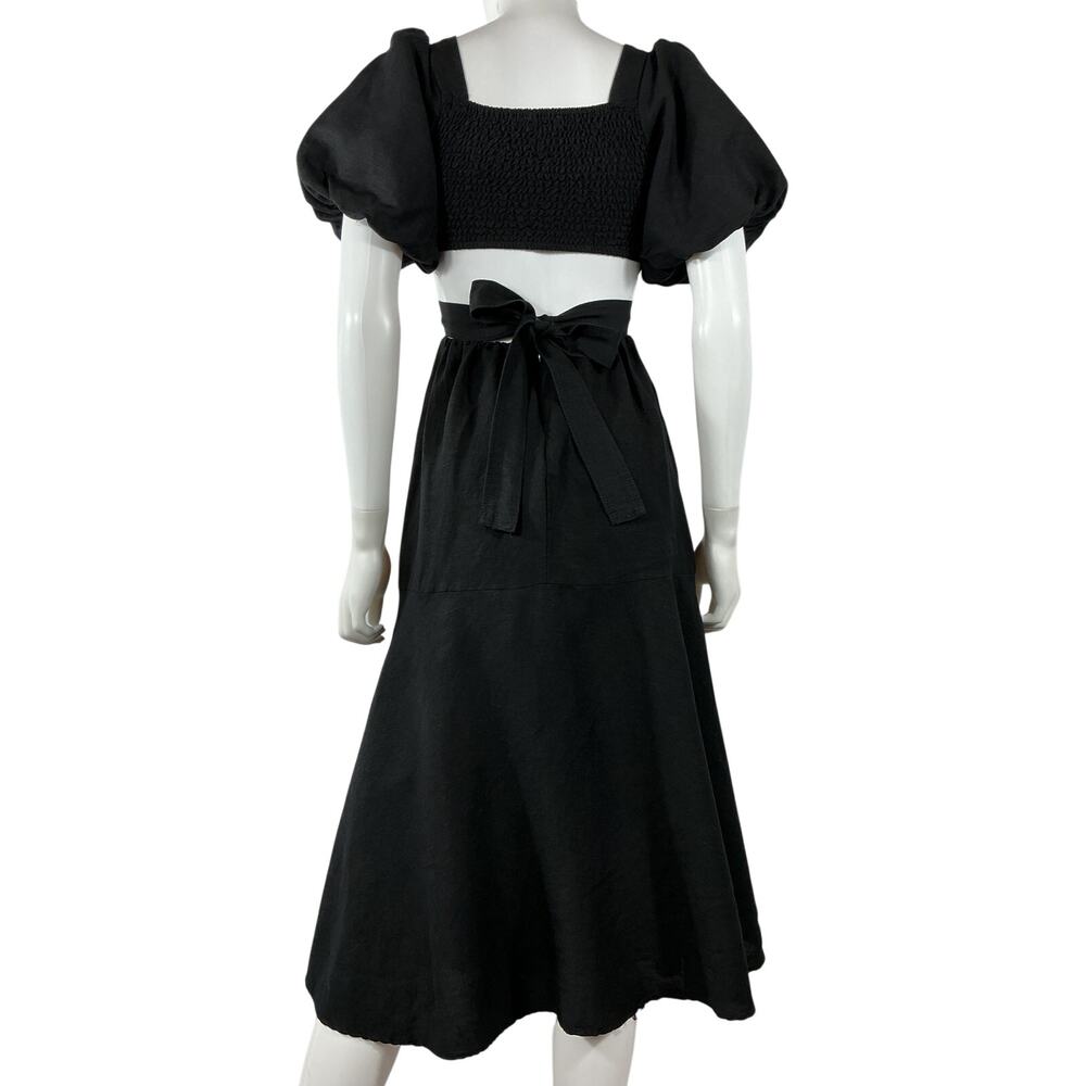 Astr The Label Puff Sleeve Black Angeles Dress Size XS - Picture 3 of 4